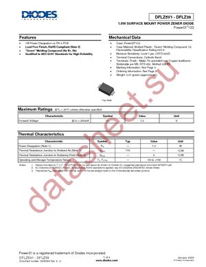 DFLZ11-7 datasheet  